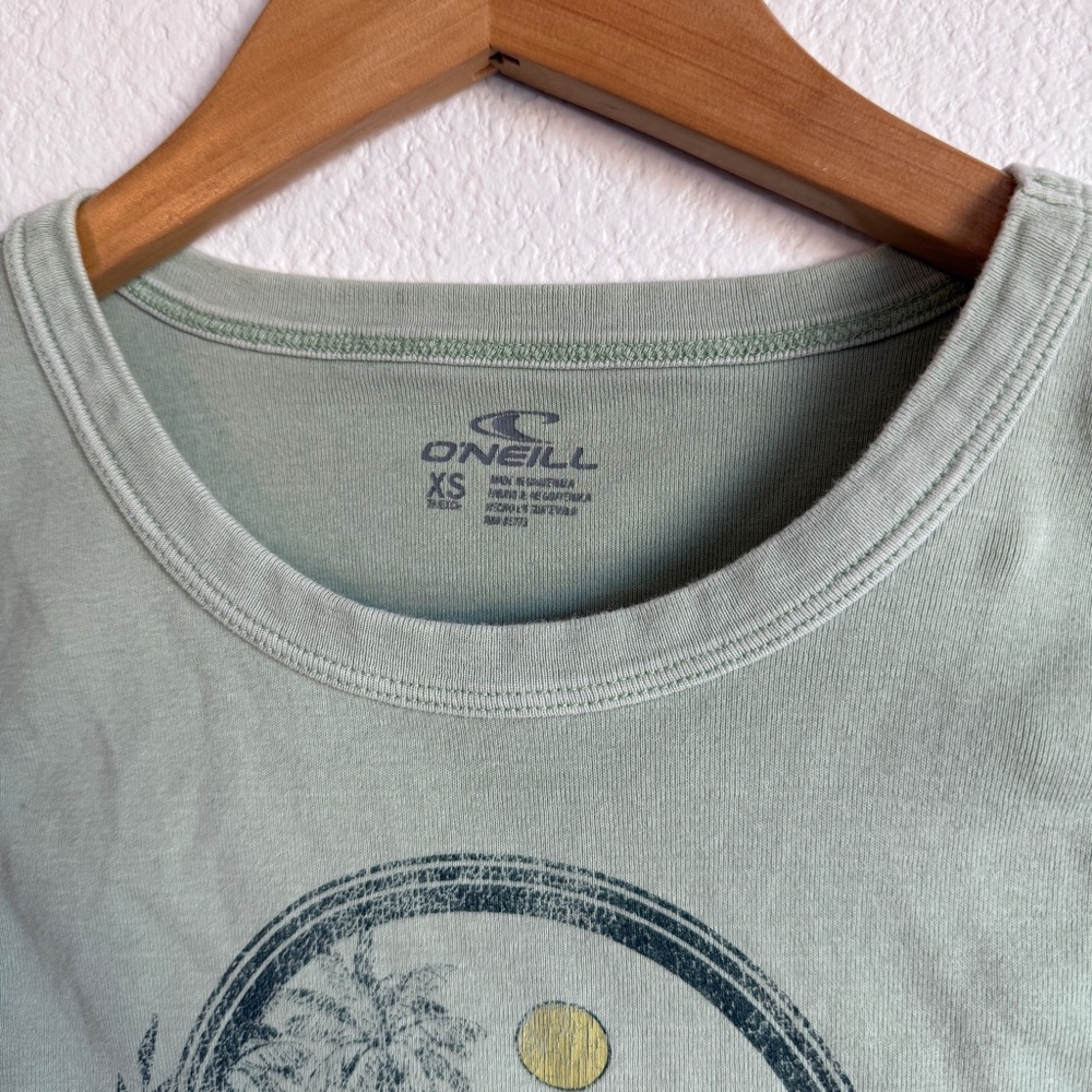 O’Neill Graphic Coastal Cropped Tank Top Sleeveless Cotton Women’s Size X-Small - Picture 4 of 5